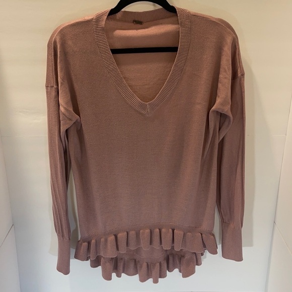 POOF Lightweight Sweater Rose Women’s Medium - Picture 1 of 5